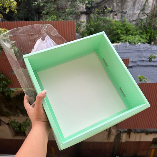 Mint Green Hamper Box With Lid #wow