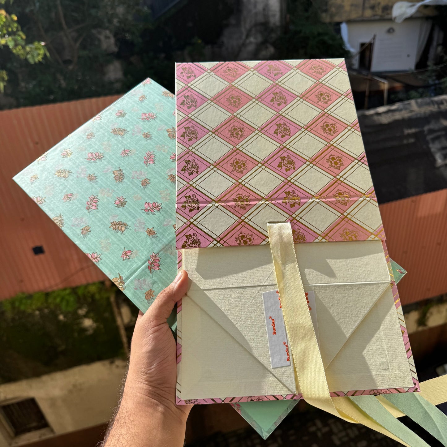 Cutesi Aesthetic Print Collapsible Hamper Box 8x8x4inch