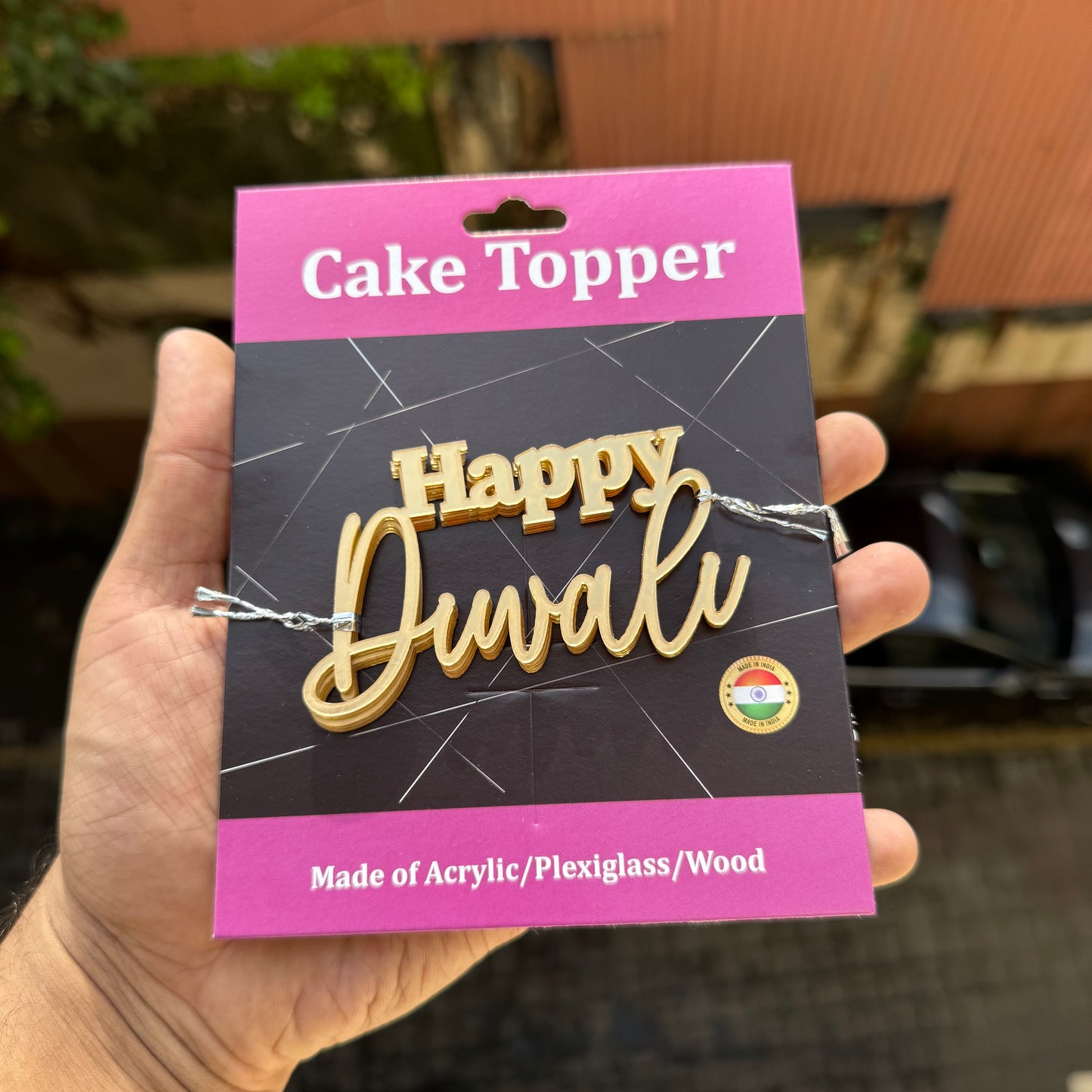 Diwali Acrylic Charms (5pc set) • Happy Diwali