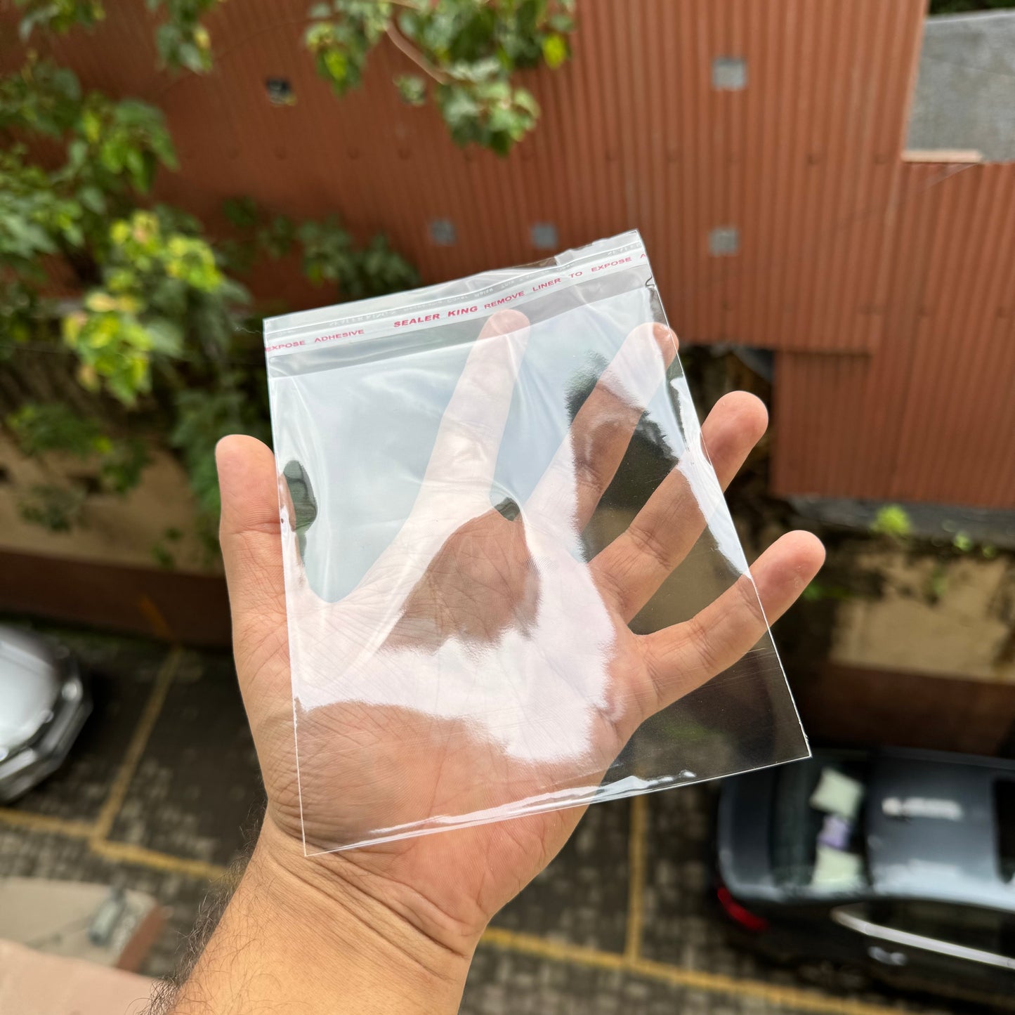 Transparent Cookie / Chocolate Bar Bags With Peel & Seal (100pcs) 5x7inch