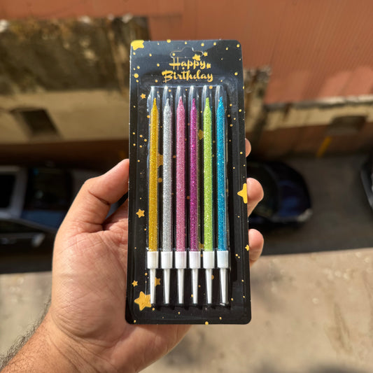 Crayon Glitter Aesthetic Candle