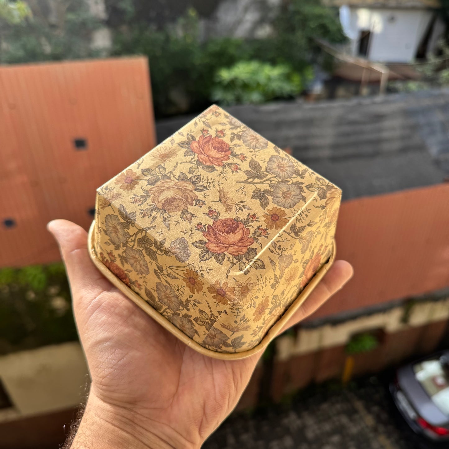 Brownie / Tea Cake Bake and Serve Vintage Floral (10pc)