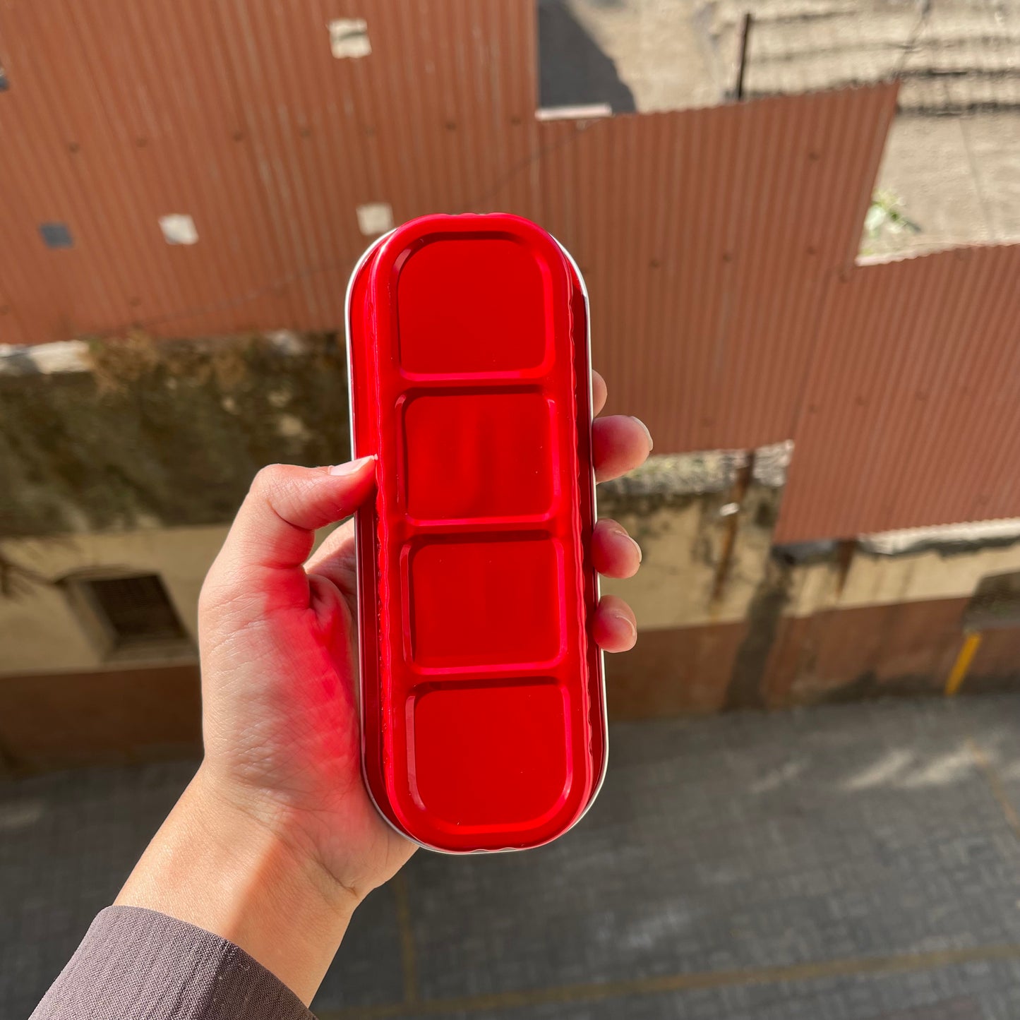 Rectangle Foil Container Red (10pc)