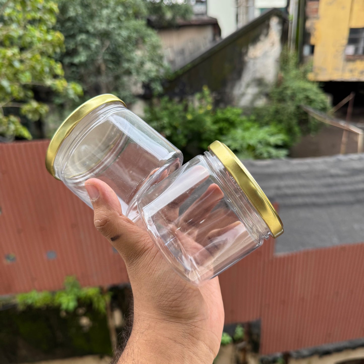 Plastic PET Jars • Glass Look Alike Jars • 350ML