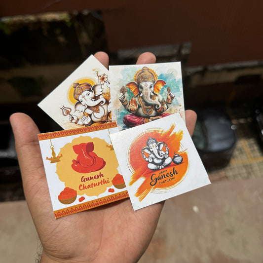 Ganpati Cards Small (10pc)