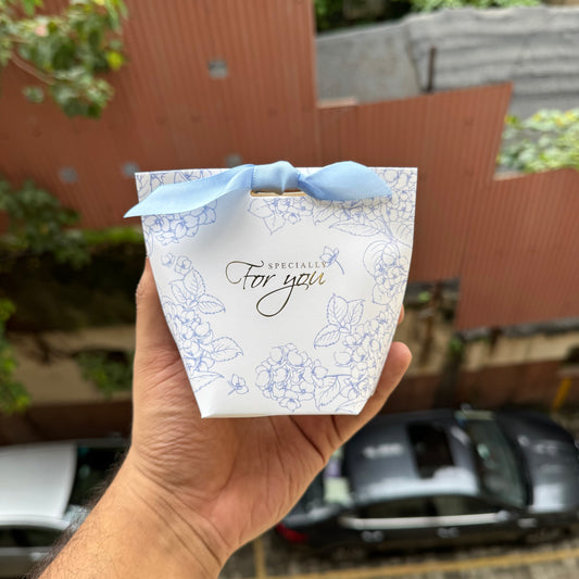 Pretty Box For Candles / Chocolates / Jewellery In Floral Aesthetic Print with Ribbon (10pc)