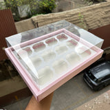 12 Cupcake Display Hamper Box Pink (5pc) #New