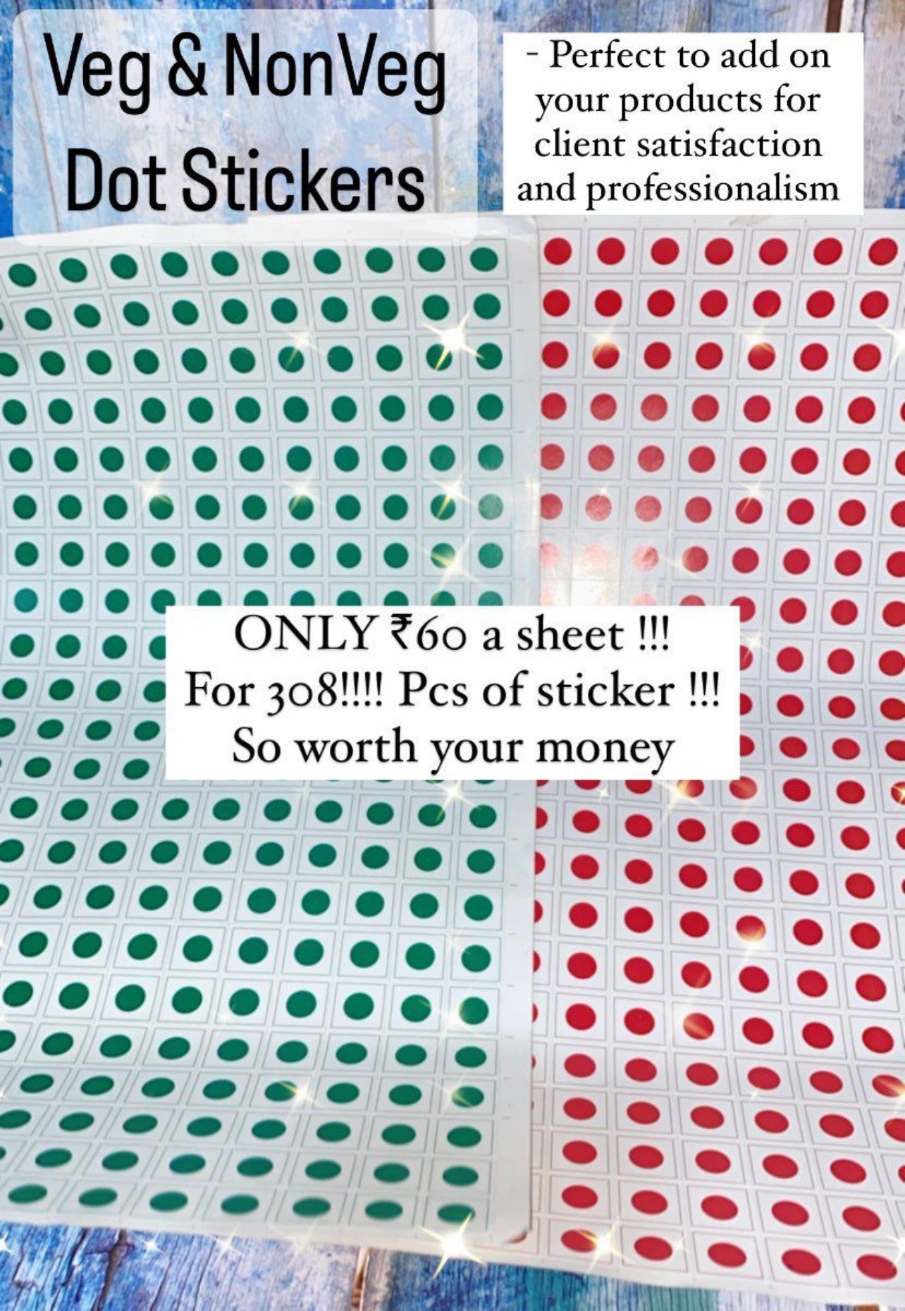 Veg Sticker 308pcs