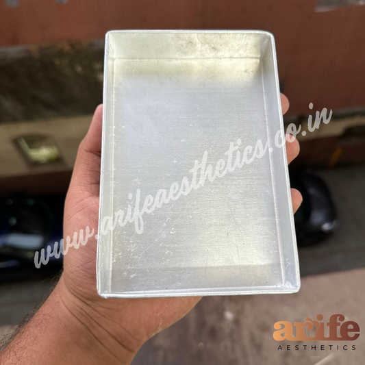 Rectangle Brownie Aluminium Tray Tin 6x8x2 inch