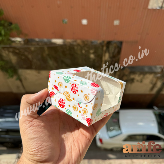 Christmas single Brownie / Cookie Box 10pcs Printed