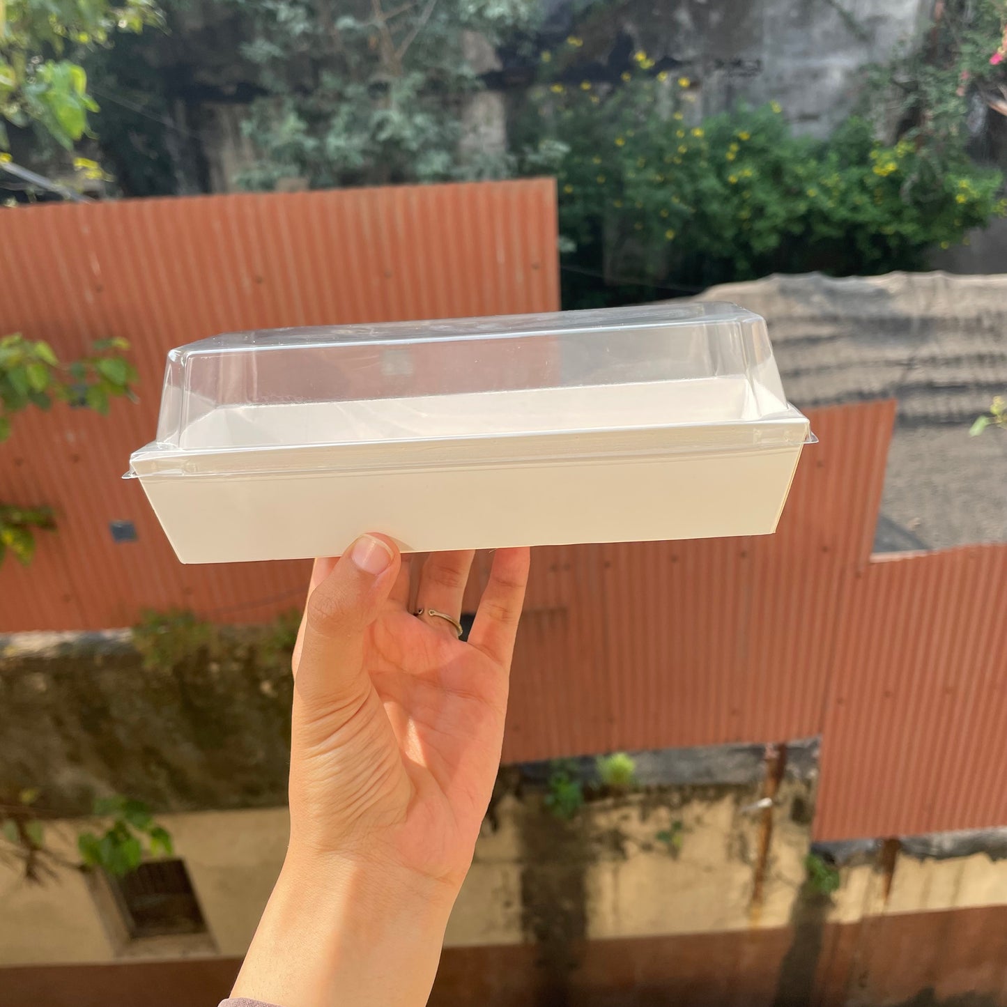 Loaf Liner With Lid White Big (10pc)