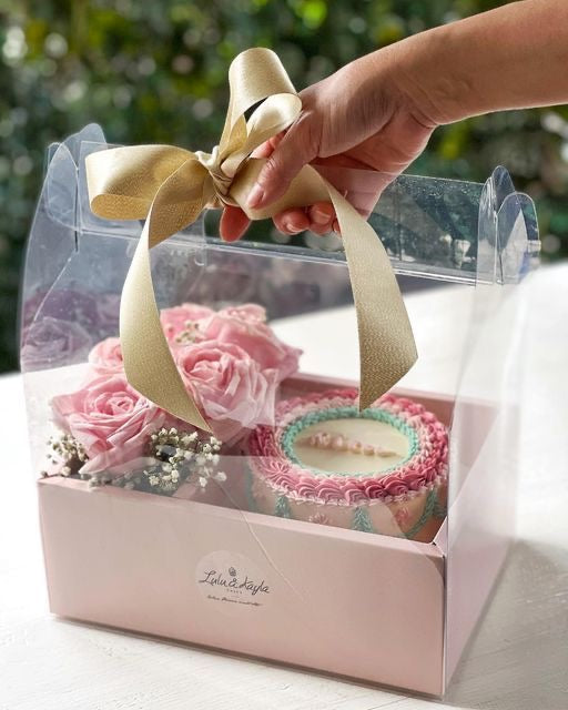 Pink Big Handle Hamper Box