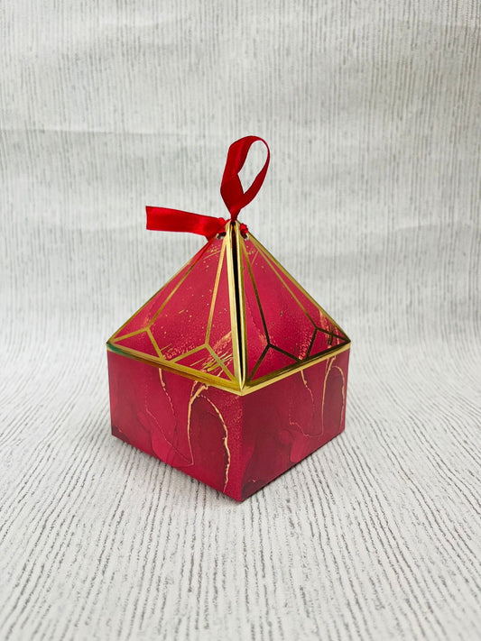 Pretty Diamond Box For Chocolates / Jewellery / Candles (10pc) includes ribbon