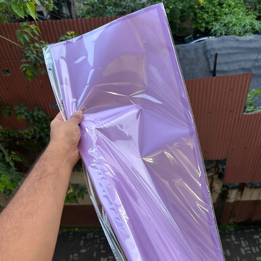 Lilac With Matte Border • New Bouquet Wrapping Sheet (20pc)