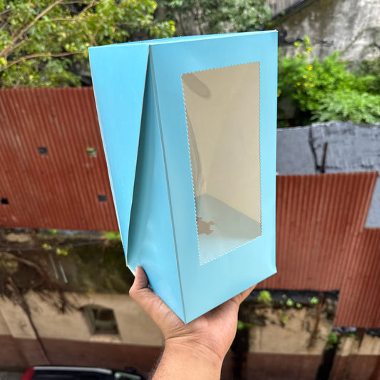 Trending Cone Cake Box Blue