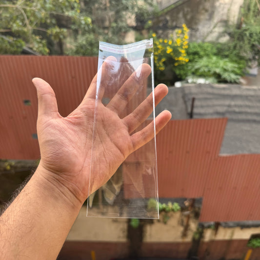 Transparent Cookie / Chocolate Bar Bags With Peel & Seal (100pcs) 3x8inch