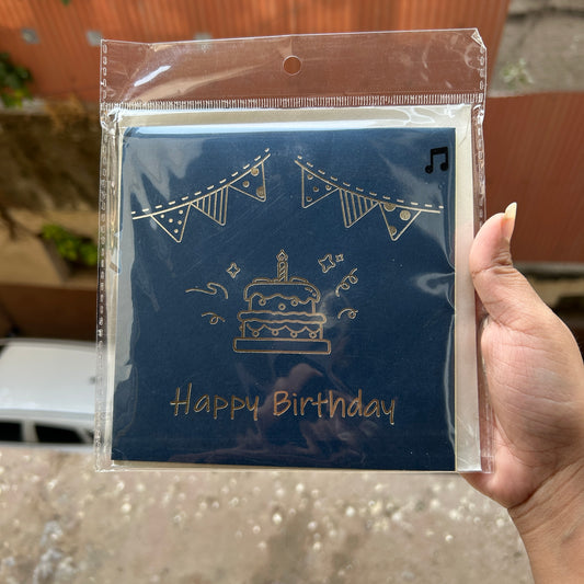 Happy Birthday 3D Card with Music