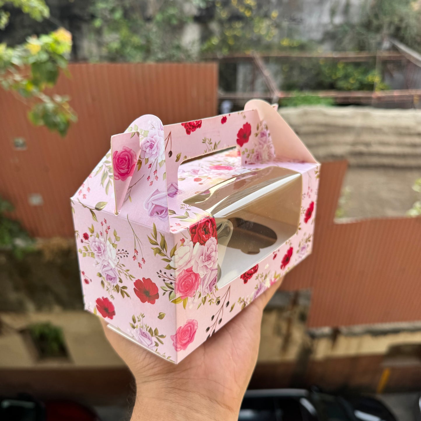 Floral 2 Cupcake Box (10 pc)