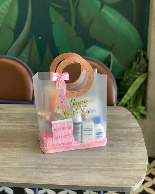 Pvc Frosted Round Bag 8x9 (10pc) White