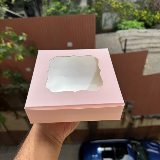 Pastel Peach 4 Brownie Box (10pc)