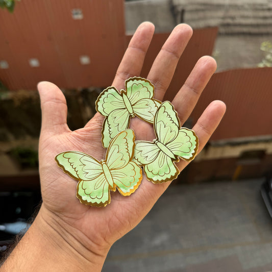 Green Aesthetic Butterfly Paper