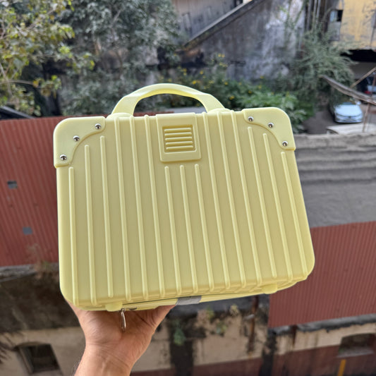 Lemon Yellow Mini Suitcase Packaging For Hamper 1pck