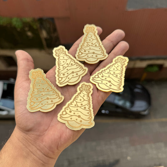 Christmas Acrylic Coins (5pc)