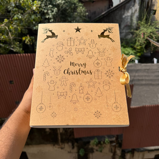 Merry Christmas Foil Hamper Box (10 pc)
