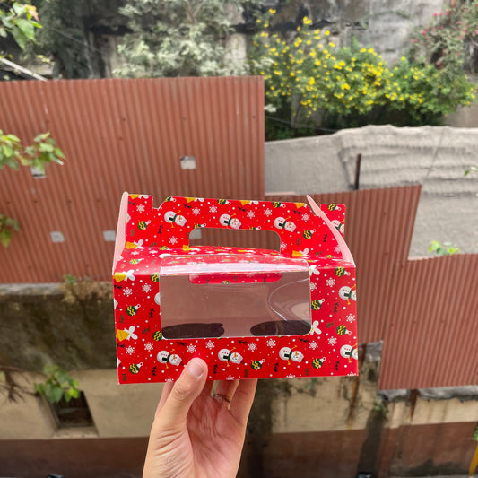 2 Jar / Cupcake Christmas Box