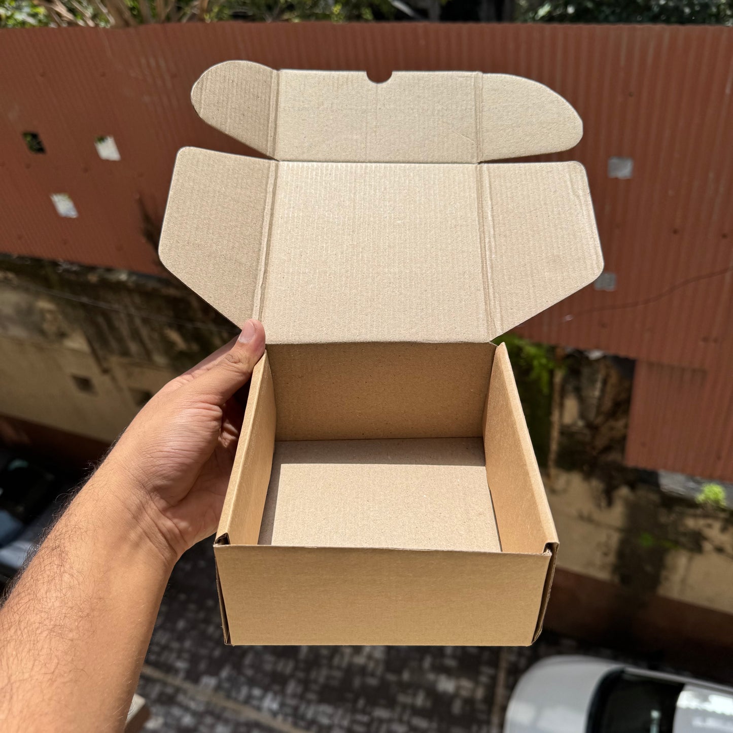 Square Floral Corrugated Box (10pc)
