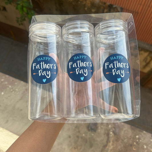 Fathers Day Plastic Jar Set Of 3pc 200ml