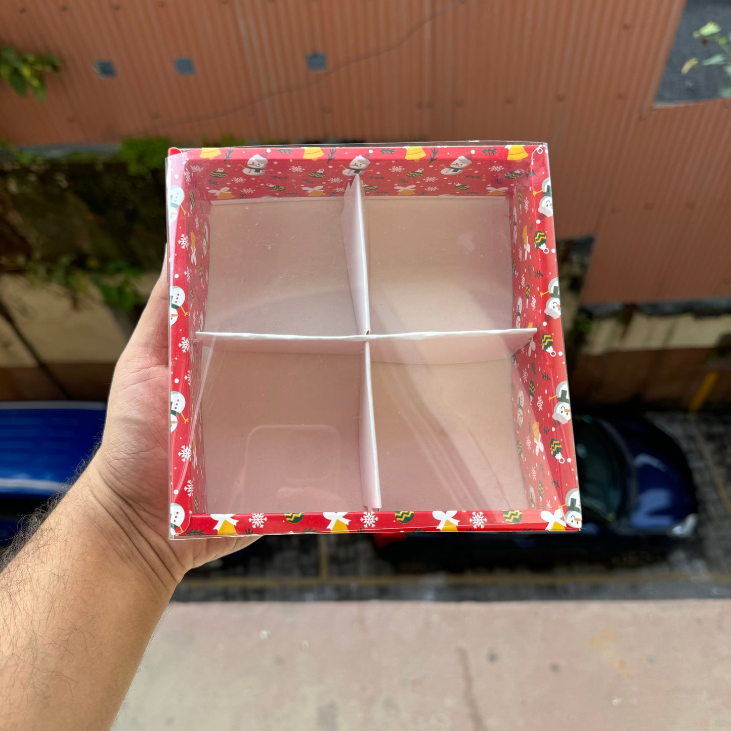 Christmas 4 Partition Box (10pc)
