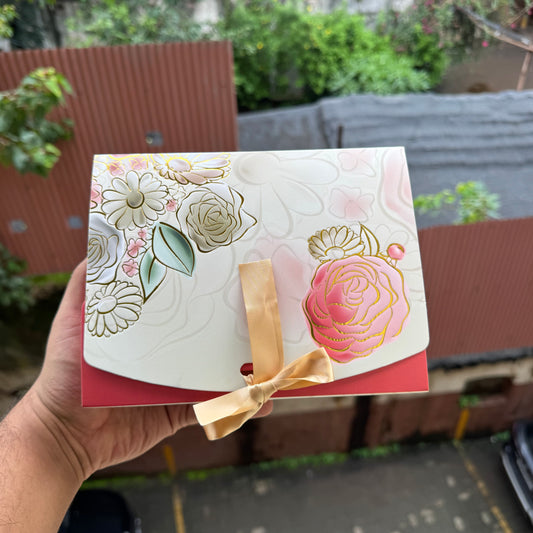 Champagne Meadow Gold Foiling Mini Hamper / Chocolate Box (10pc)