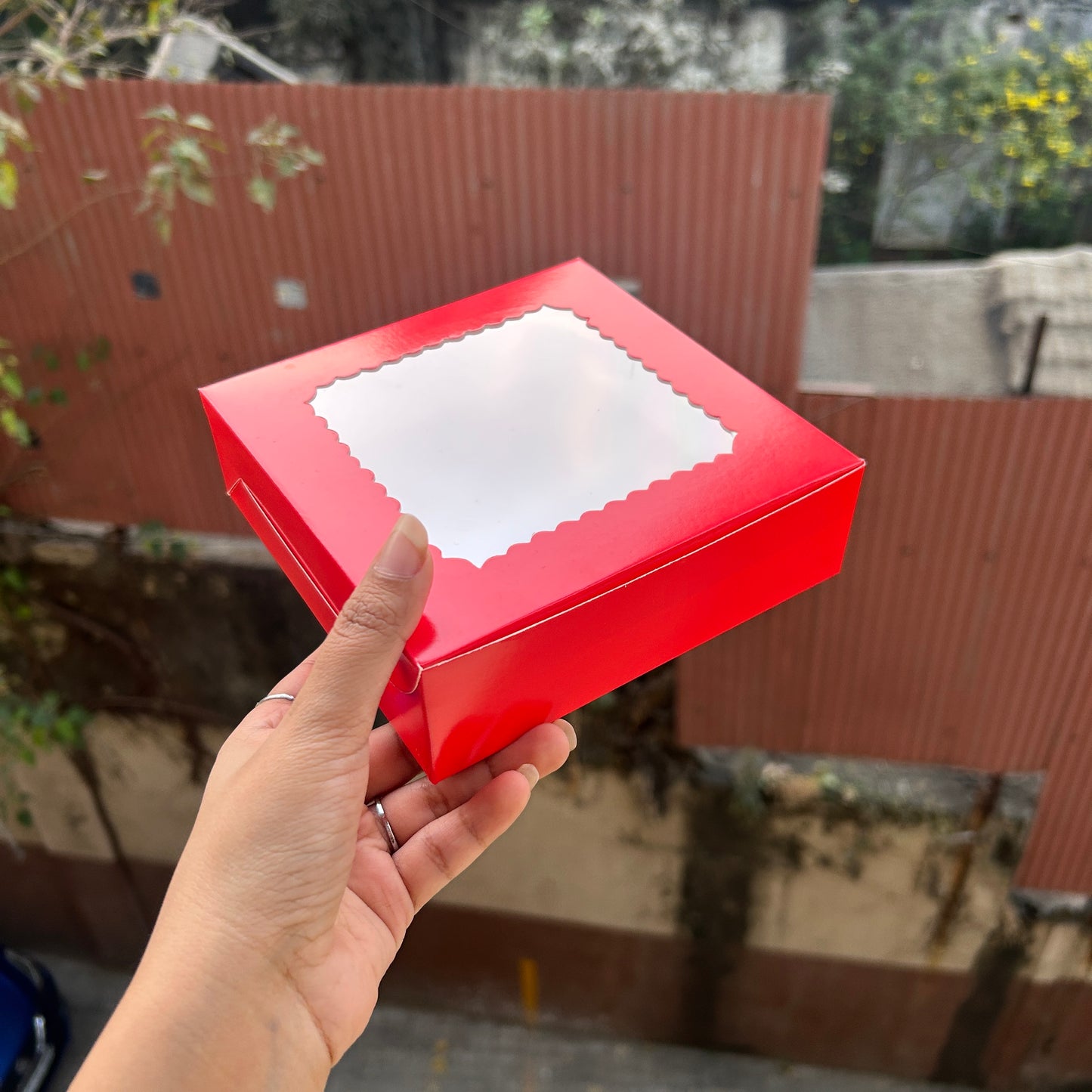 4 in 1 Brownie / Cookie Box Red (10pcs)