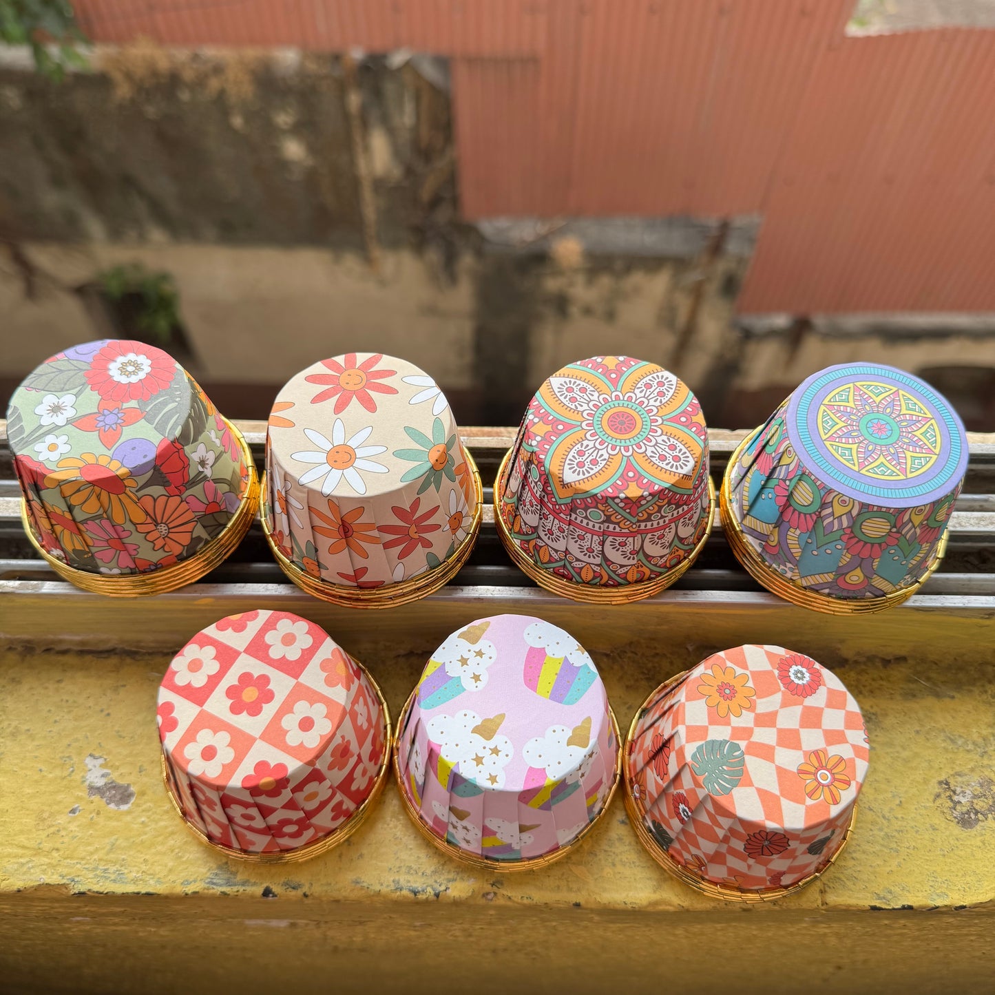Printed Metallic Cupcake Liner (50pc)
