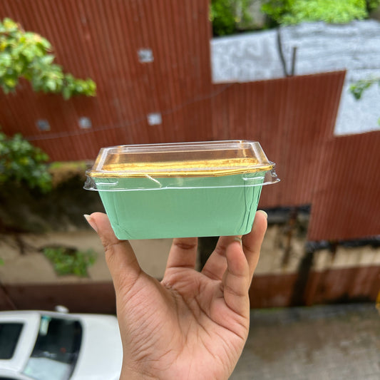 Mini Metallic Loaf Liner With Lid - Bake And Serve (10pc)