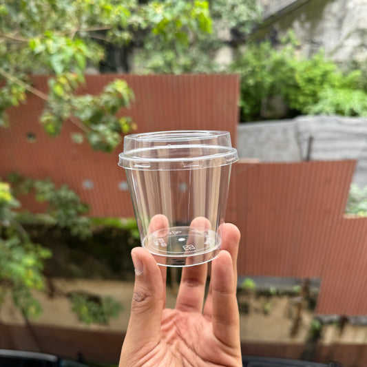 New Style Plastic Mousse Cup With Lid (10pc) #N2