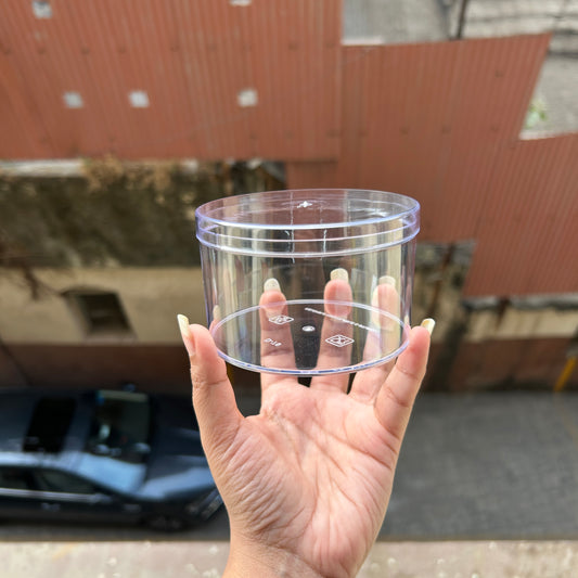 Small Round Acrylic Tub 300ml D-70 (10pc)