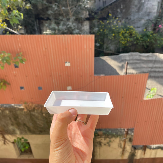 Rectangle Pastry Tray White (10pc)