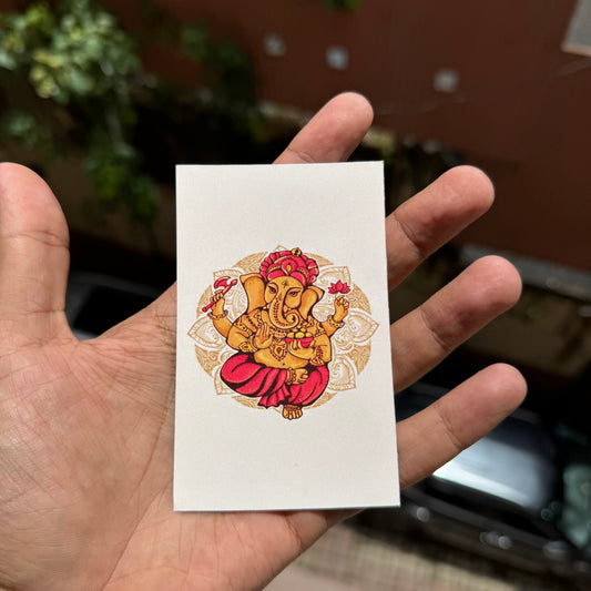 Ganpati Cards Big (10pc)