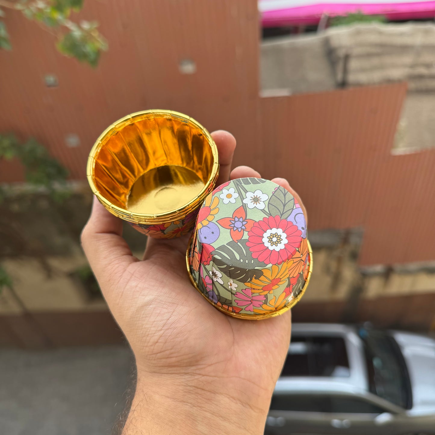 Printed Metallic Cupcake Liner (50pc)