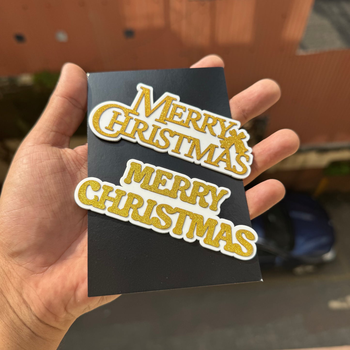 Christmas Double Acrylic Charm