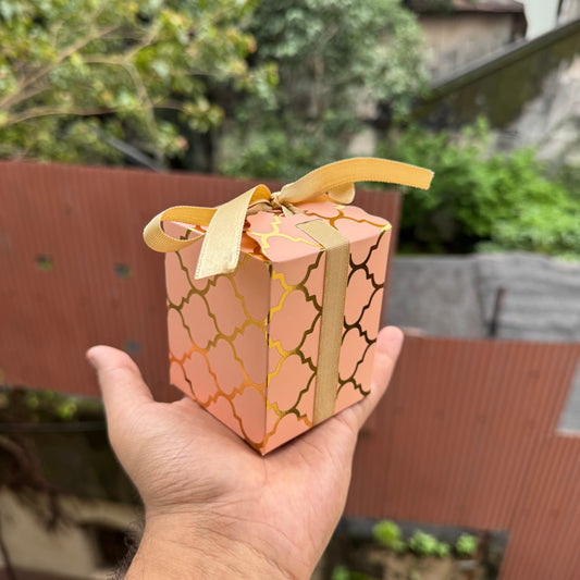 Pastel Candle Box With Ribbon (10pc)