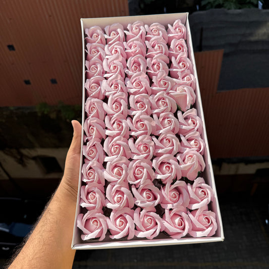 Scented Soap Roses Artificial Flower For Cake Decoration (50pc)