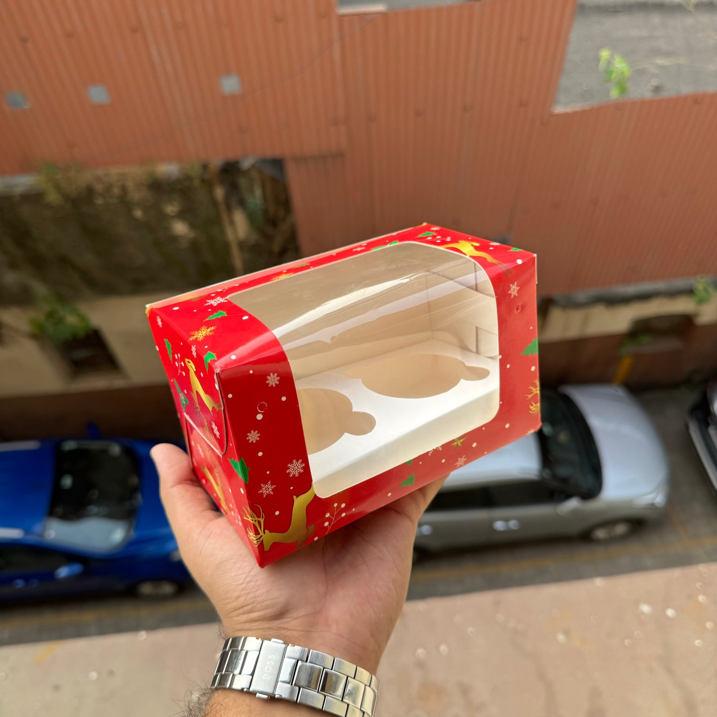 2 Cupcake L Shape Christmas (10 pc)