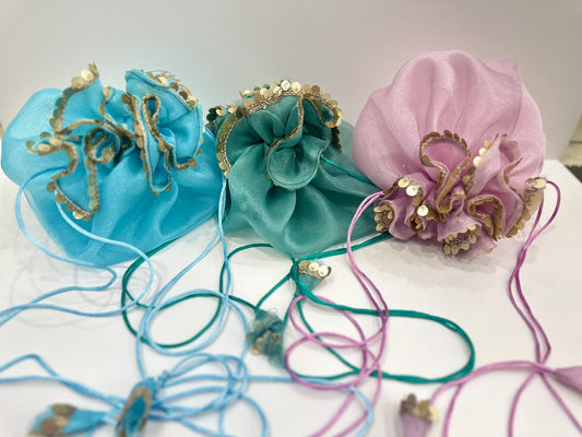 Organza Ribbon Potli - 1pc Any