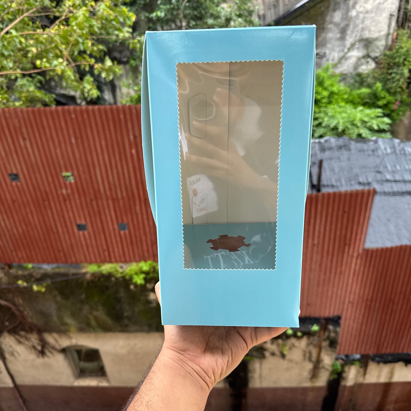 Trending Cone Cake Box Blue