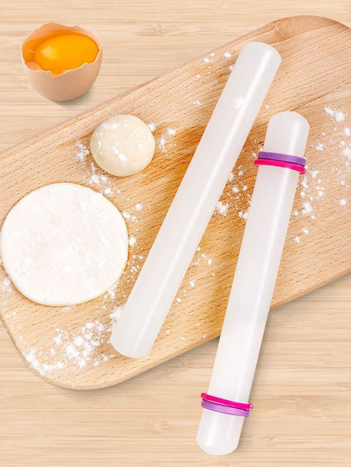 Fondant Rolling Pin with 2 Guides 9inch