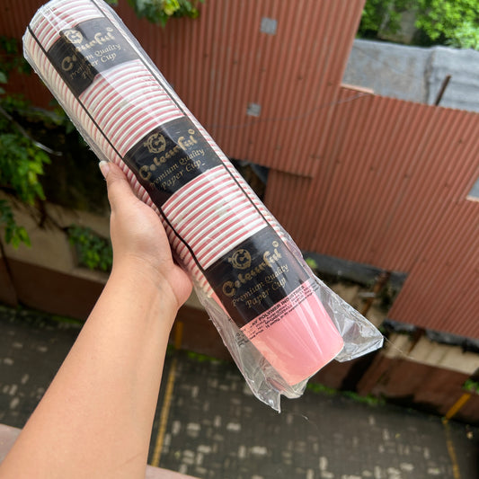 Baby Pink Colour Cups (50pc)