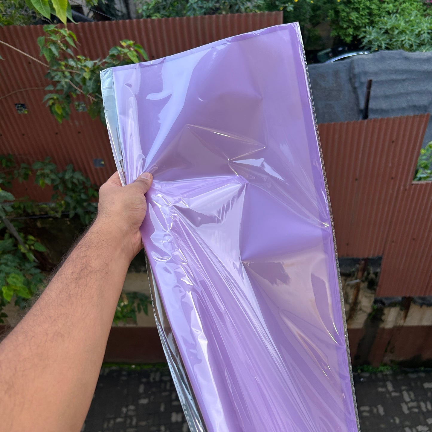 Lilac With Matte Border • New Bouquet Wrapping Sheet (20pc)